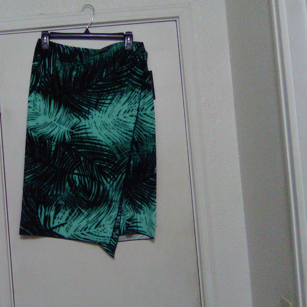 Green and black skirt